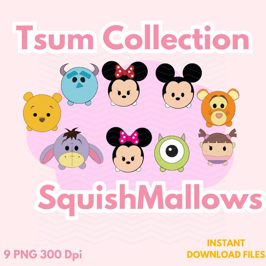 Clipart Squishies funny  9 imagenes PNG, 300 Dpi