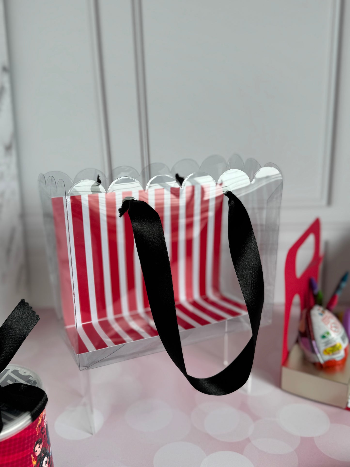 Shopping bag con ondas de acetato