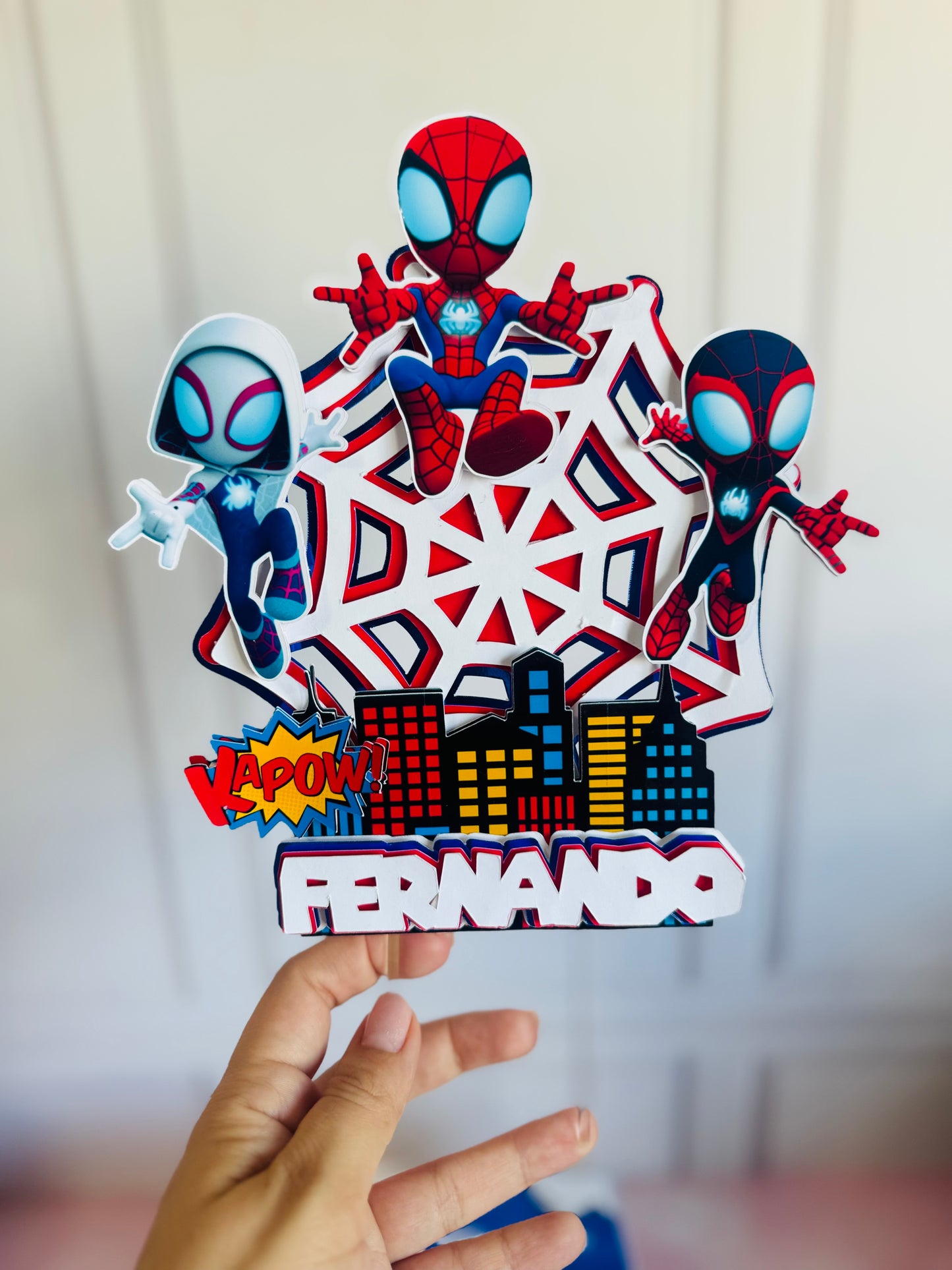 Caketopper spiderman para Cricut y Cameo