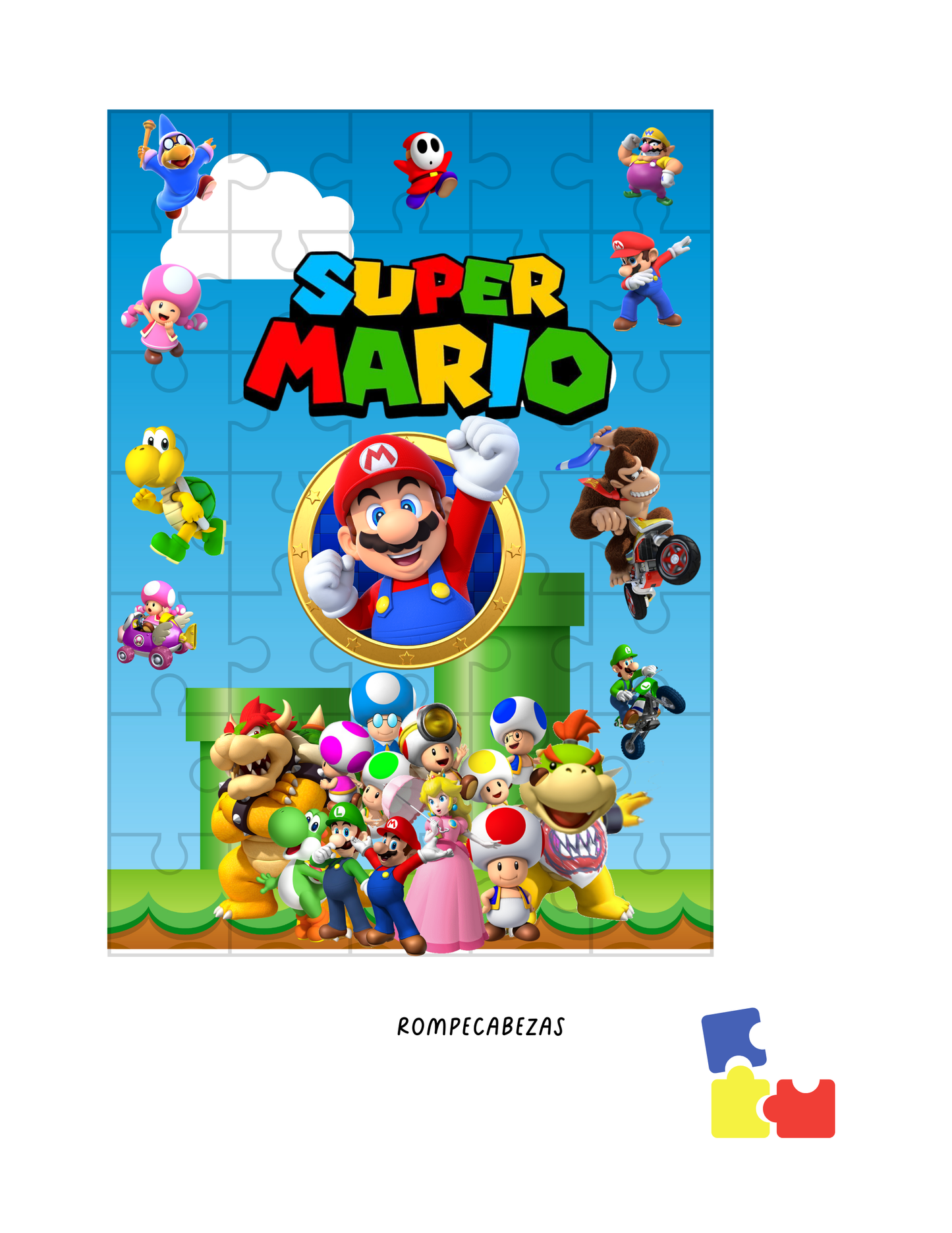 KIT DE JUEGOS Y ACTIVIDADES DE MARIO BROSS