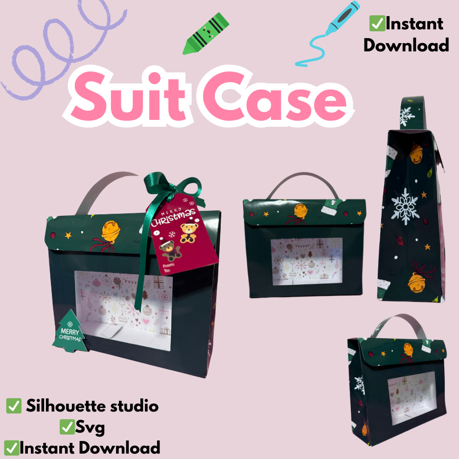 Suit Bag, editable en Canva y para plotter CAMEO y CRICUT