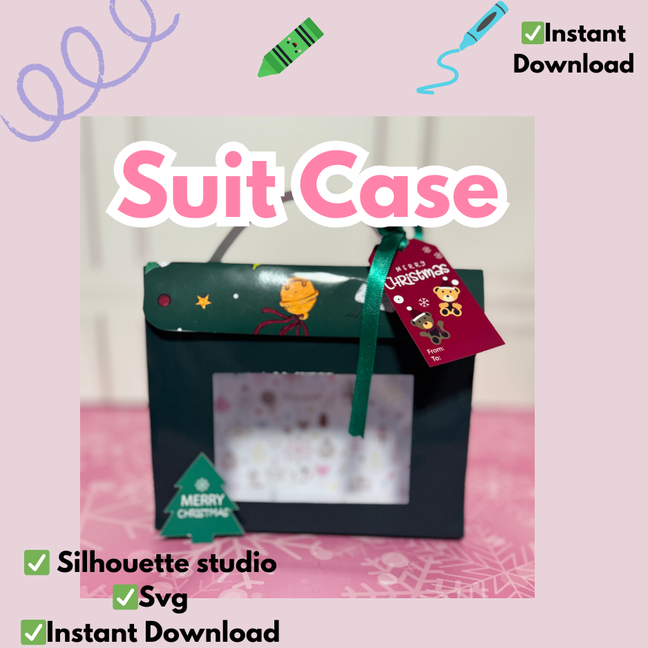 Suit Bag, editable en Canva y para plotter CAMEO y CRICUT