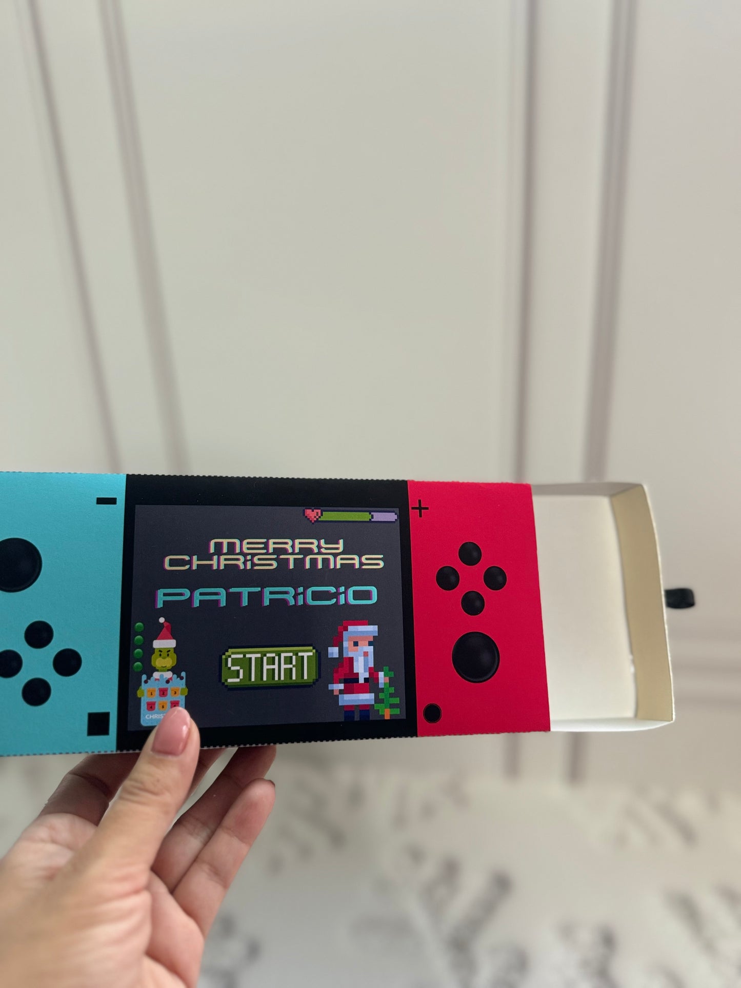 Slide box con diseño de Nintendo