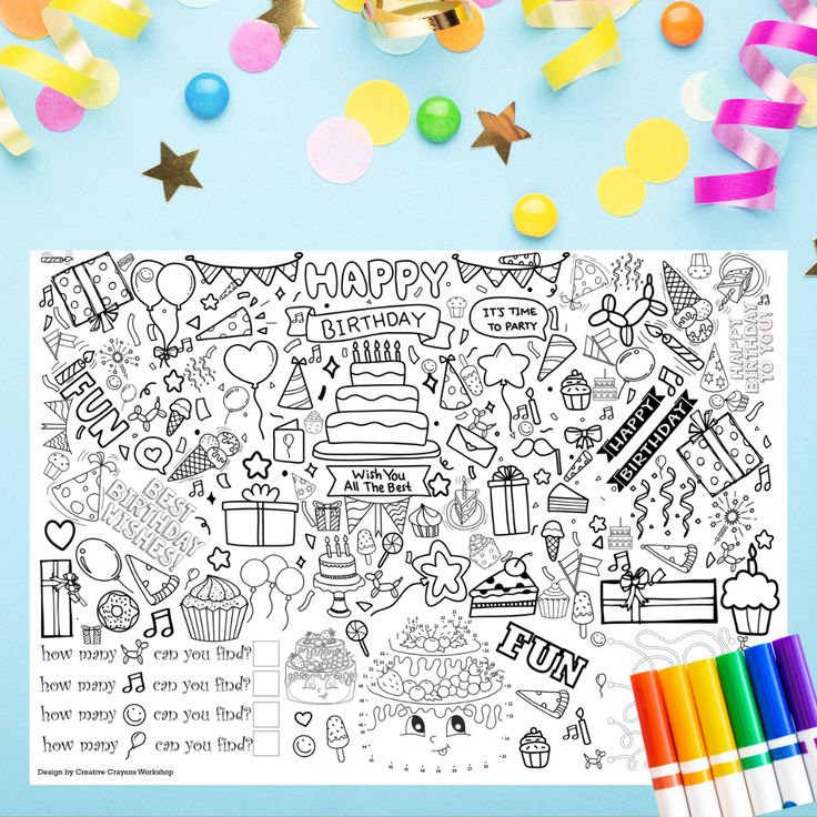 Coloring Activity formato Canva listo para imprimir y personalizarse. Herramienta sencilla y facil de usar