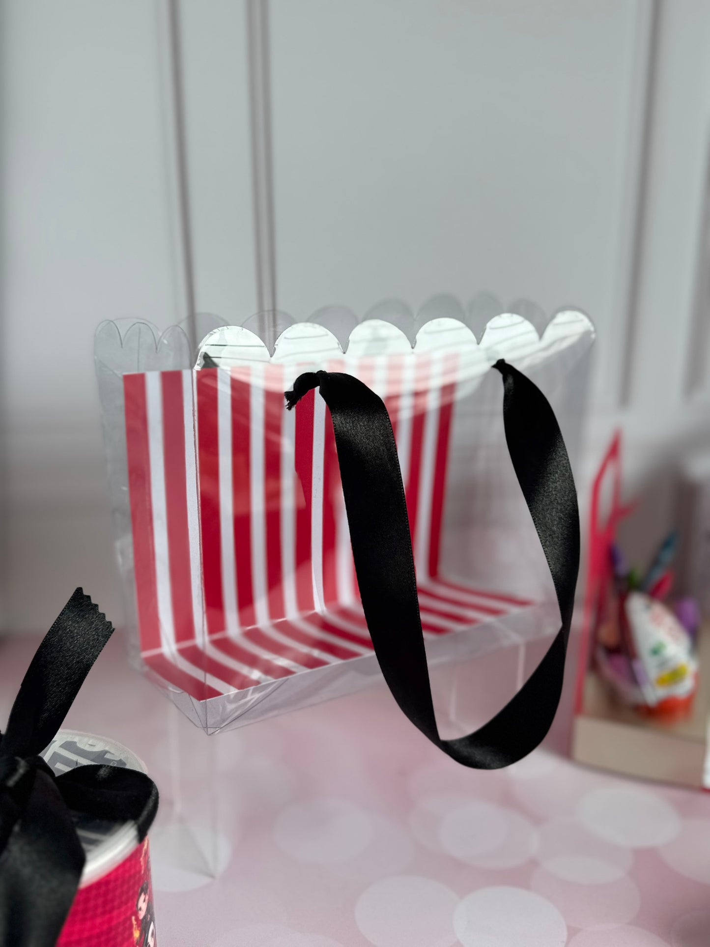 Shopping bag con ondas de acetato