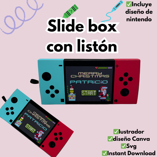 Slide box con diseño de Nintendo