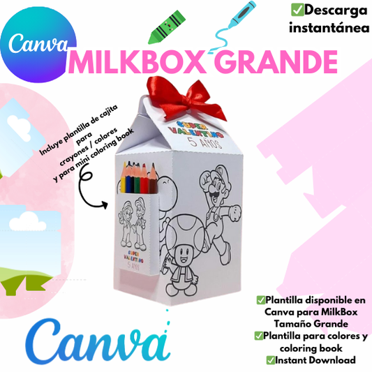 MILKBOX GRANDE PLANTILLA EDITABLE EN CANVA
