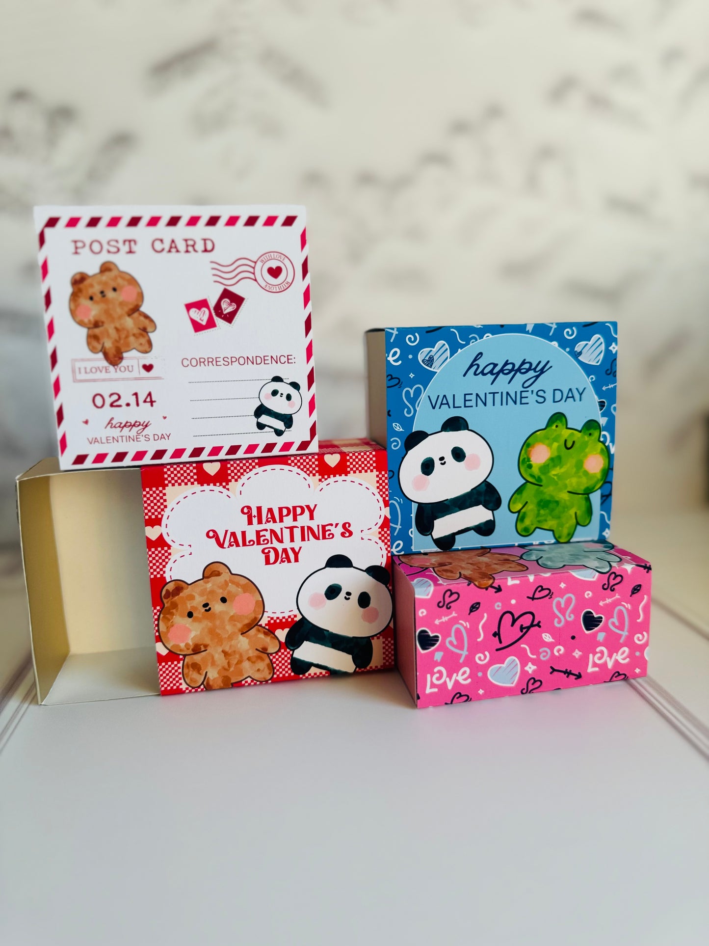 Kit Valentin 26 Incluye 3 Cajas en Svg y Silhuette studio para Cricut y Cameo