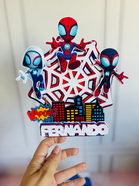 Caketopper spiderman para Cricut y Cameo