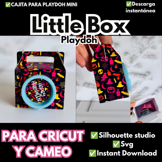 LITTLE BOX PLAY DOH MINI PARA CRICUT Y CAMEO