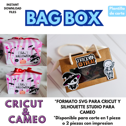 BagBox plantilla editable para Cricut y Cameo